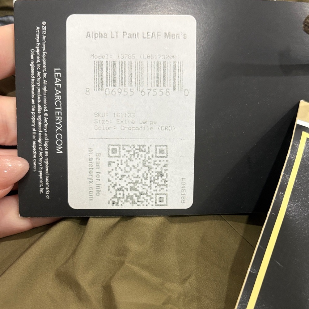 Arc'teryx Alpha LT Pant LEAF GORE-TEX Khaki Pants - Picture 7 of 11